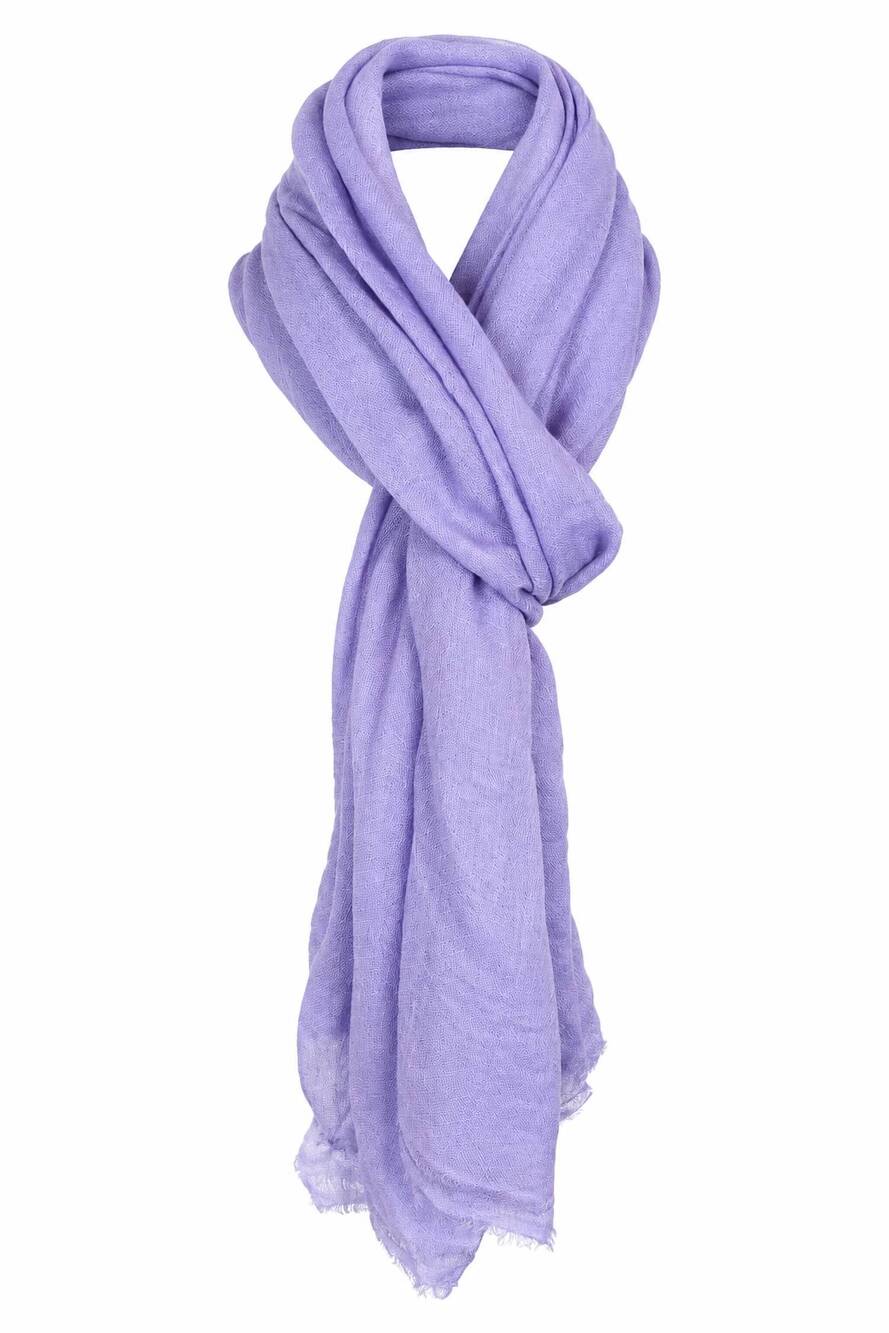 NEW DOLMA women's diamond weave cashmere featherweight scarf in lavender